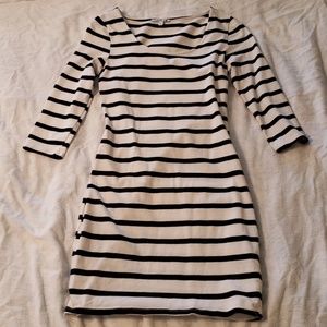 Striped bodycon dress
